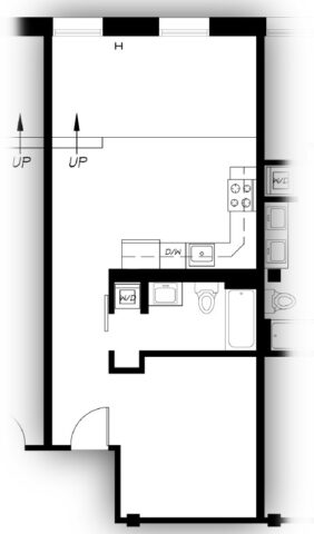 One Bed One Bath - 651 sqft